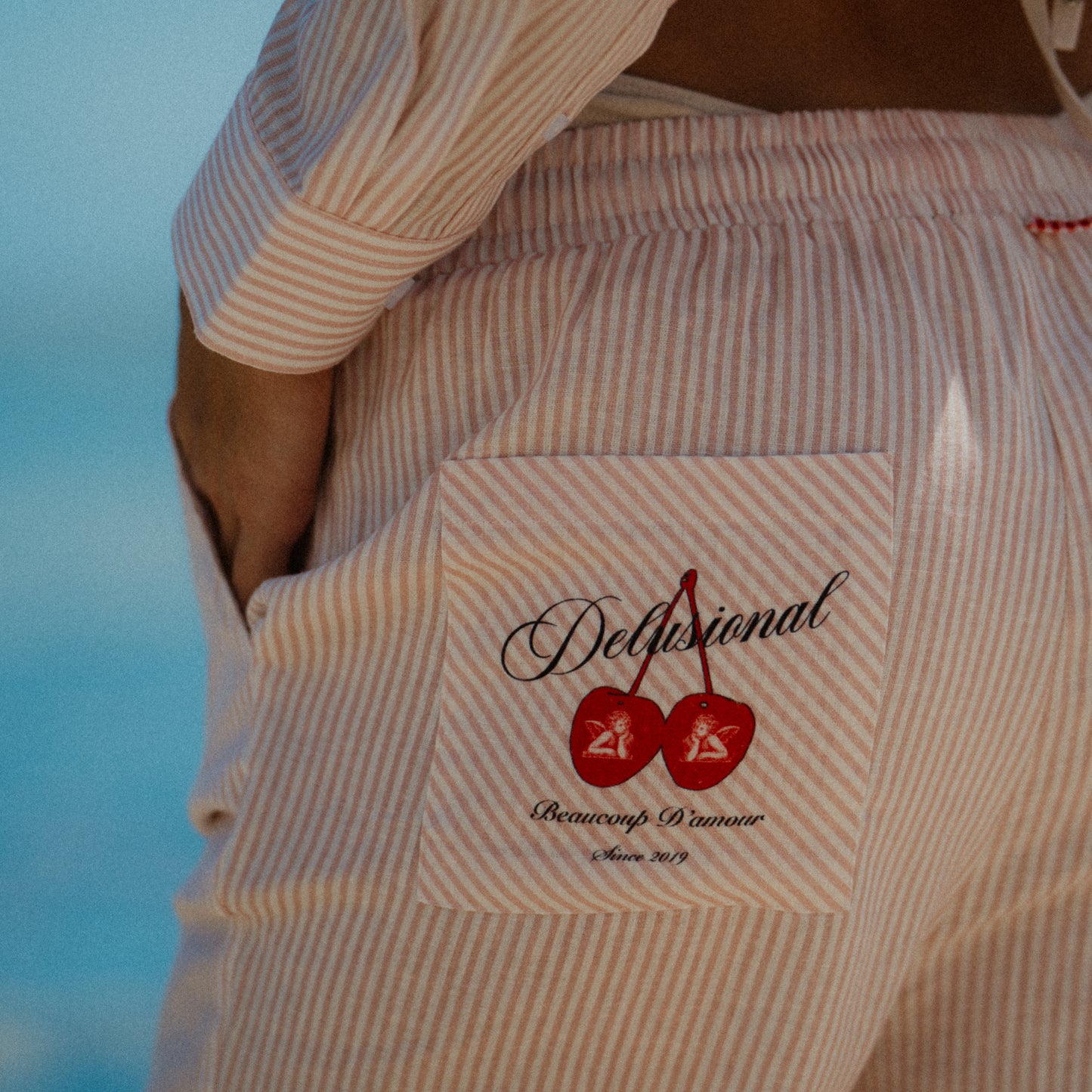 "Beaucoup D'amour" Women's Linen Pants