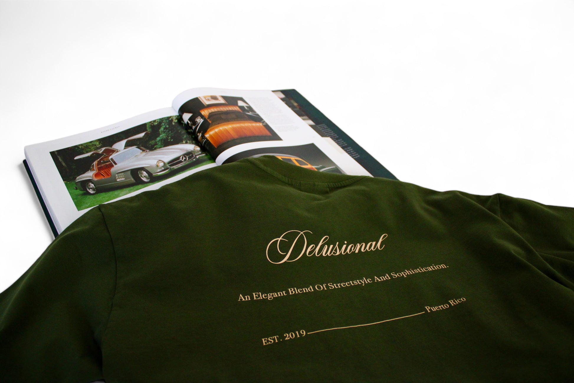 Screen print artwork detail on premium cotton tee