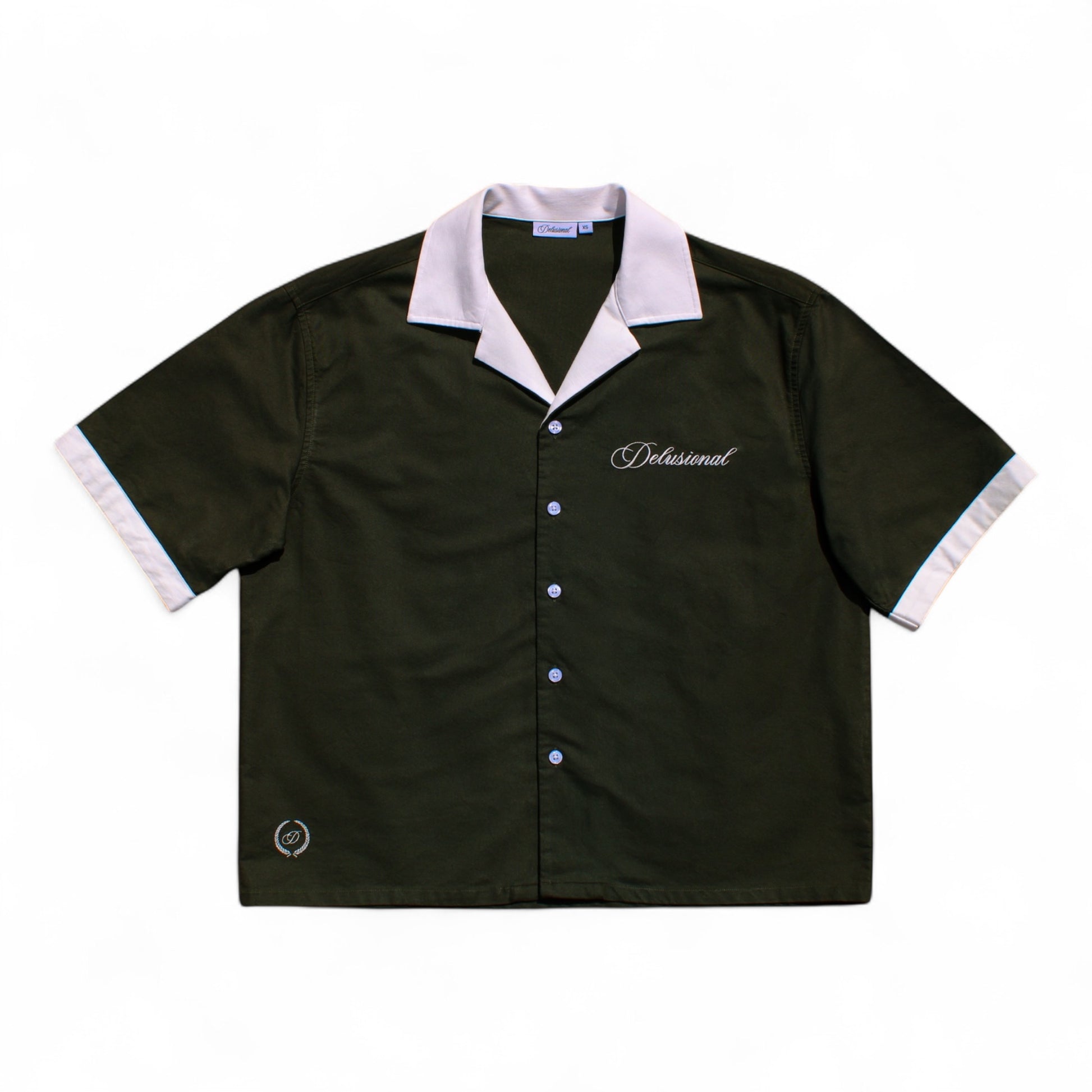 Designed in PR premium button-up shirt by Delusional