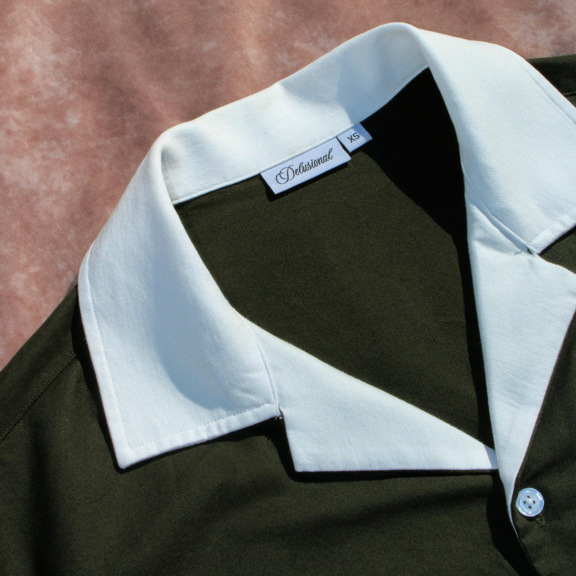 Designed in PR shirt details, two tone shirt, white neck.