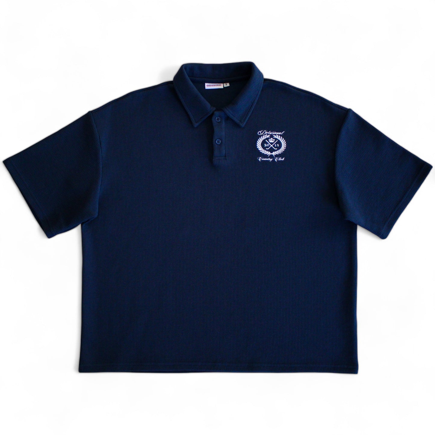 Men's navy Country Club polo shirt by Delusional