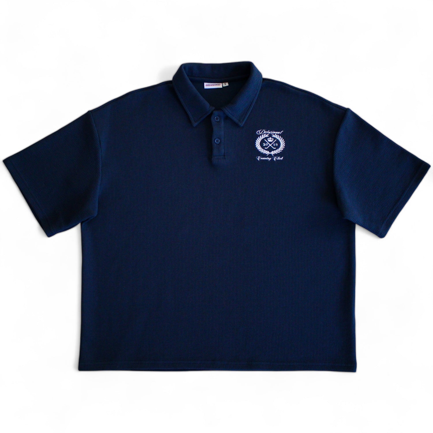 Men's navy Country Club polo shirt by Delusional