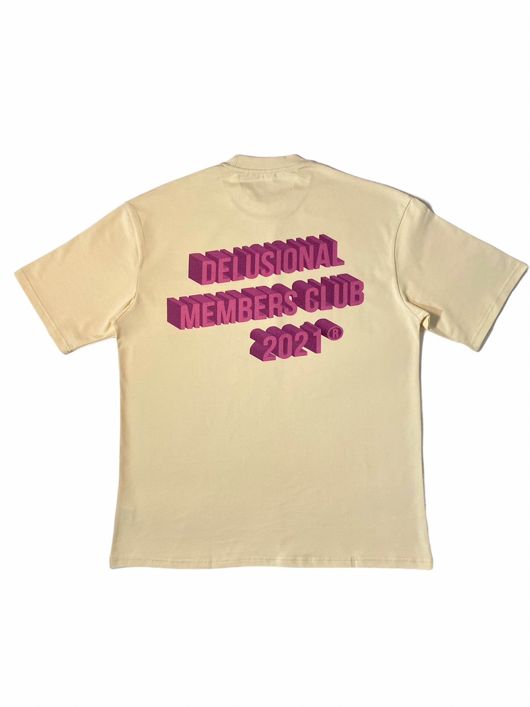 Back DTG graphic print on Members Club oversized tee