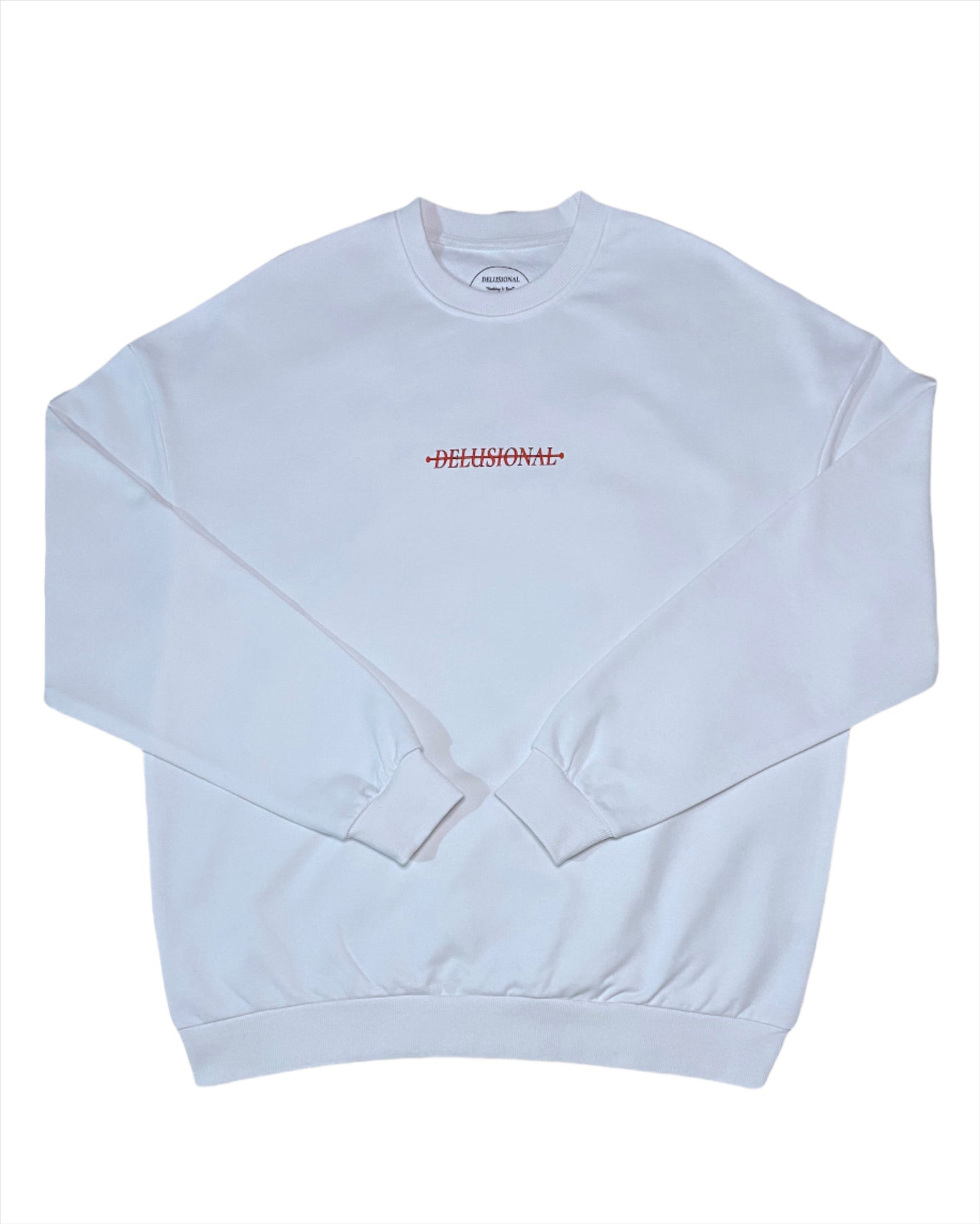 Heavyweight 100% cotton fabric detail on Delusional sweater